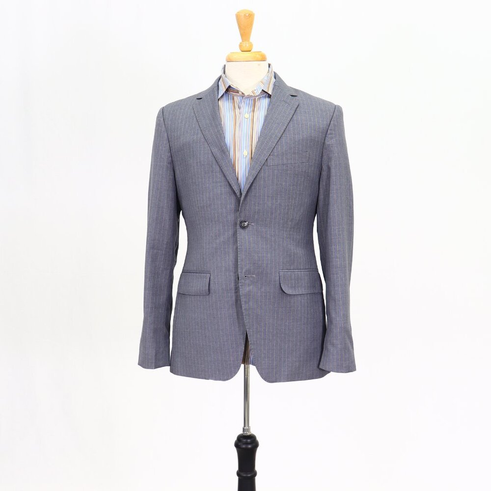 Jack Spade 40R Gray Striped 2-Button Sport Coat Blazer Jacket P201